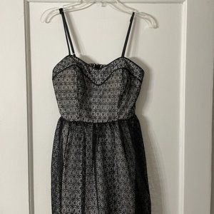 Black and White Eyelet Dress (Size 1 Junior)